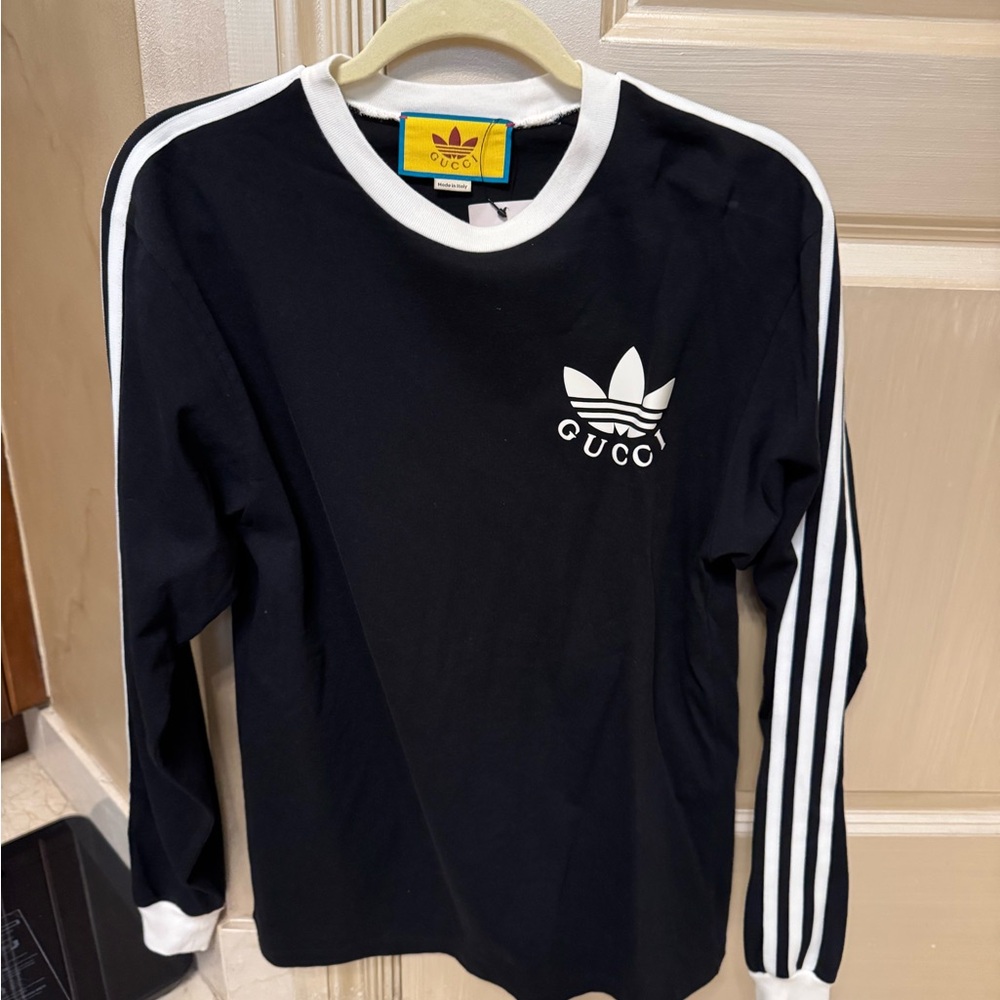 Authorities NWT Gucci x Adidas Women’s Black Long Sleeve Shirt